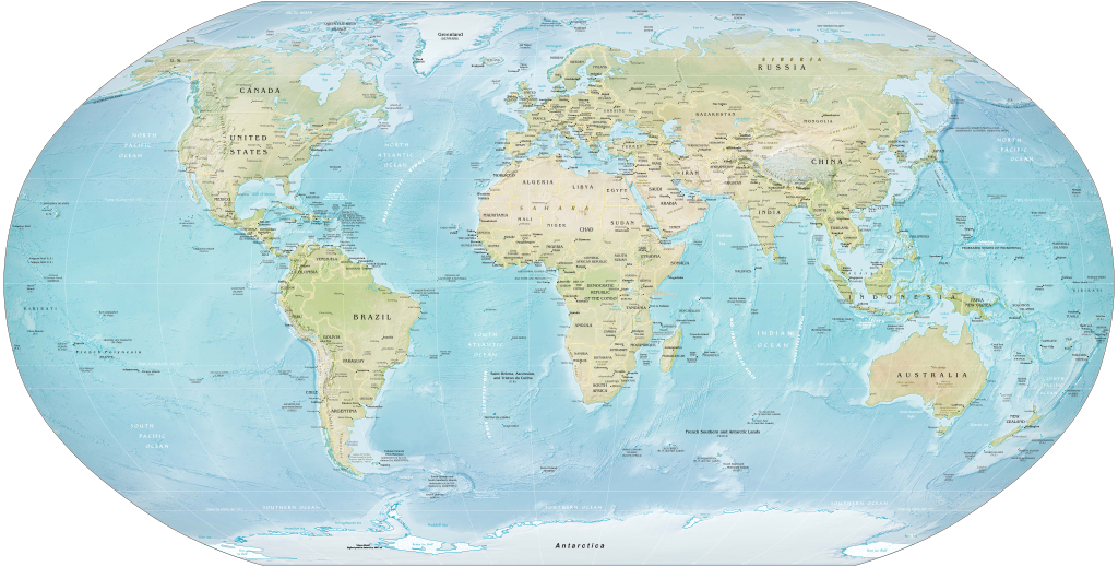 Human Geography World Map StudySmarter